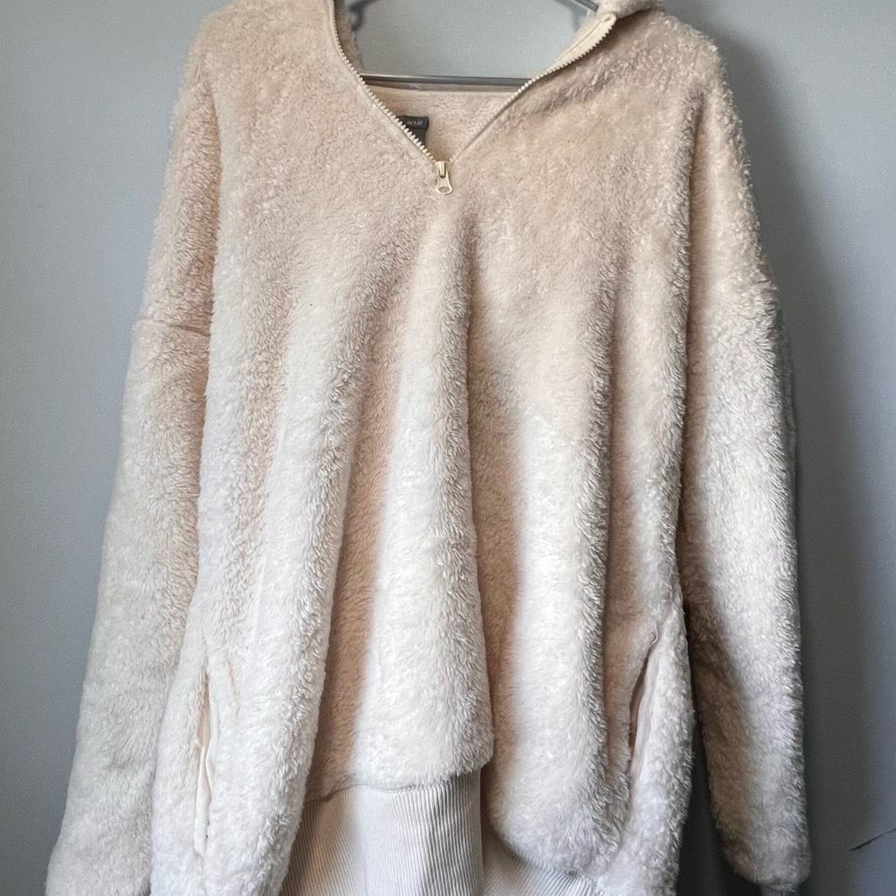 Aerie Teddy jacket with hood